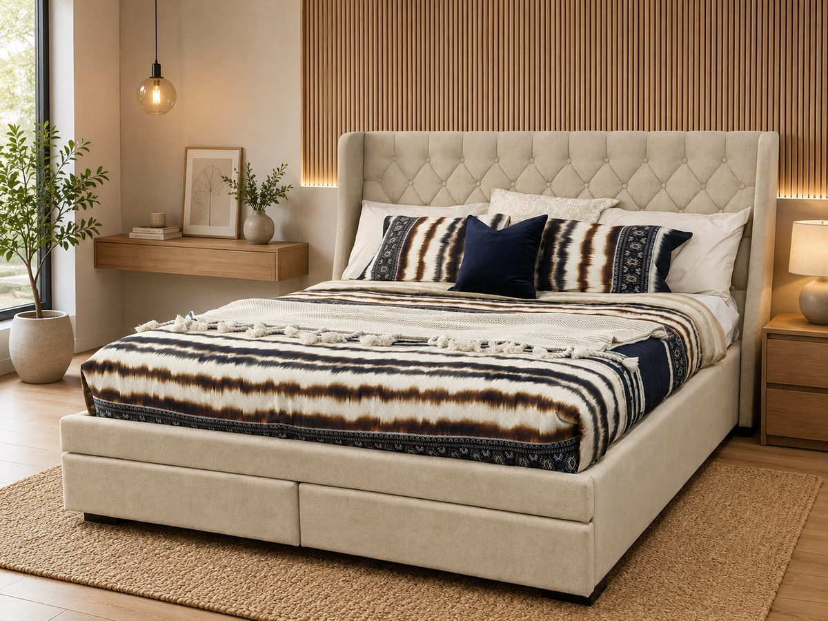 Bellagio Bed with 2 Drawers