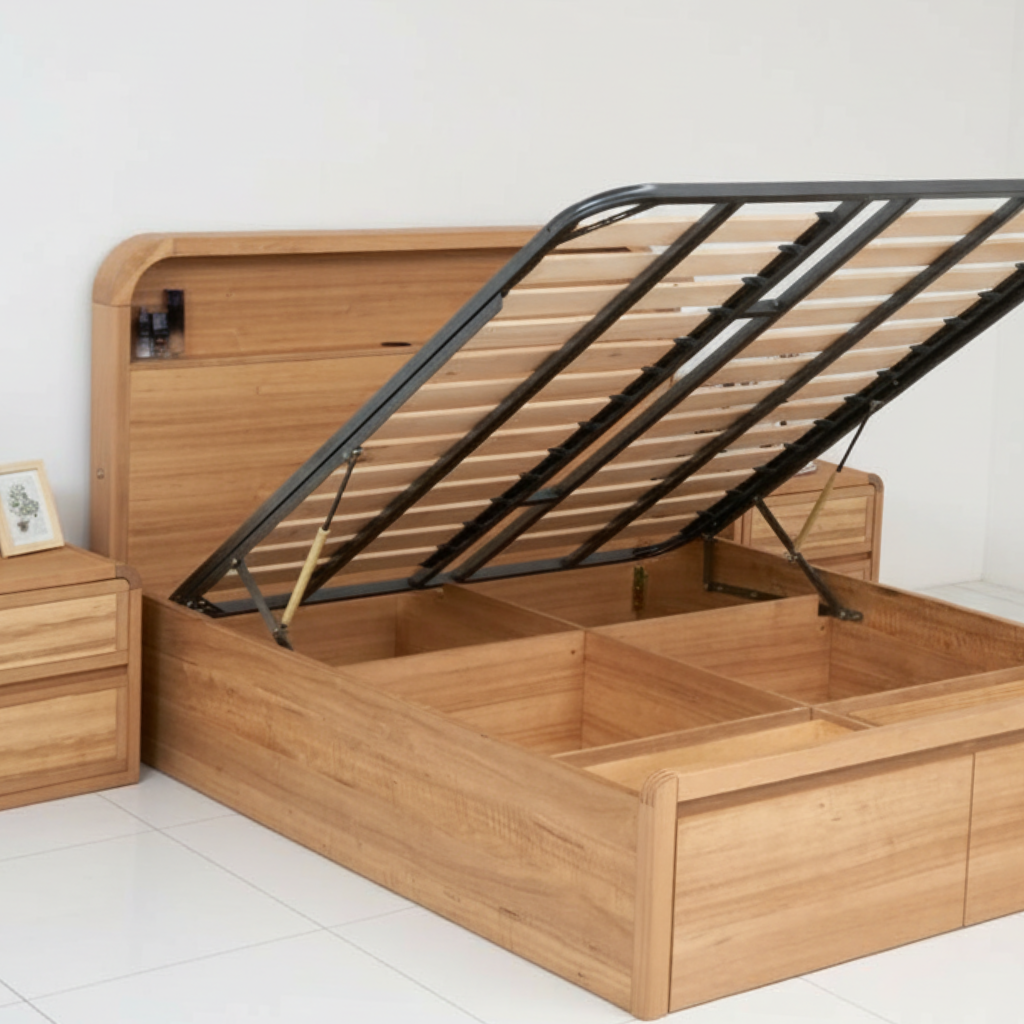 Hamilton Gas lift Bedroom Suite with 2 Drawers