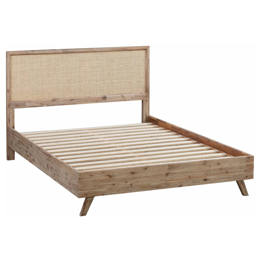Coast Acacia & Rattan Timber Bed Suite
