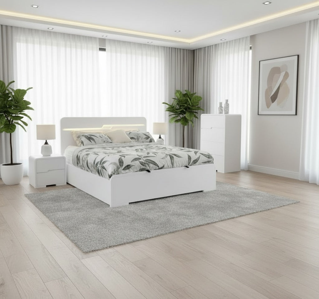 Lightning Gas-lift Bedroom Suite with LED
