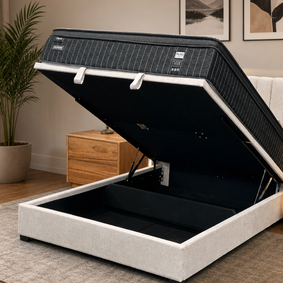Providence Gas Lift Bed - Beige