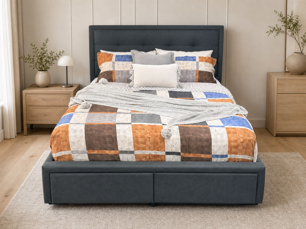 Greyson Bed with 4 Drawers