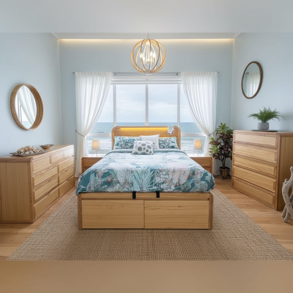 Hamilton Gas lift Bedroom Suite with 2 Drawers